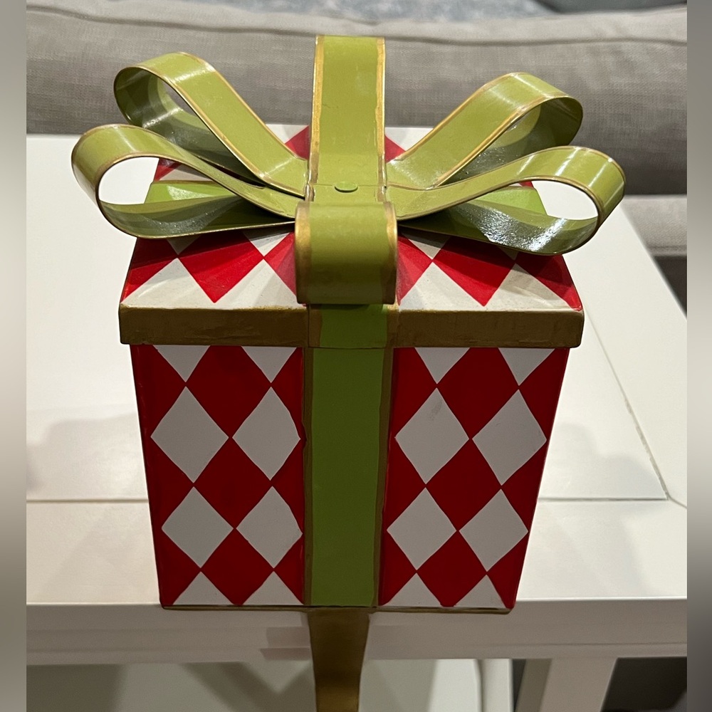 Ballard Design Present Stocking Holder, Harlequin Print